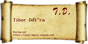 Tibor Dóra névjegykártya